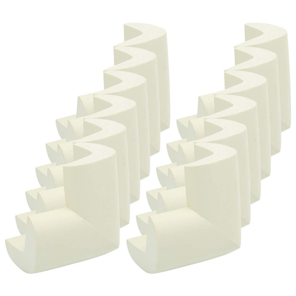 YOFASEN Baby Safety Corner Protectors Guards - Child Soft Thick Baby Safety Products Table Corner Furniture Protection, White (12 pcs)