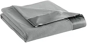 Shavel Home Products Micro Flannel Solid Sheet Set, Queen, Greystone