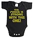 The force is strong with this one funny baby boy/girl babygrow vest