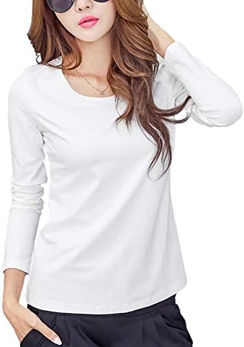 超激安 長袖 Tシャツ レディース トップス 無地 カットソー コットン シンプル クルーネック おしゃれ 3色