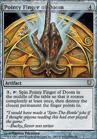 Magic The Gathering - Pointy Finger of Doom - Unhinged