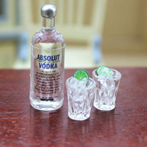 Funny Mini Resin Vodka Bottles Global Drink Liquor Bottle Shots Kit Dollhouse Miniature Accessories 8Pcs
