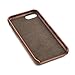 Dockem Wallet Card Case for iPhone SE 3 (2022), iPhone SE 2020, iPhone 8/7: Smooth Premium Synthetic Leather with 2 Card Holder Slots [Exec Brown]