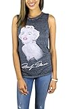 Marilyn Monroe Muscle Tank Top Burnout Grey Heather