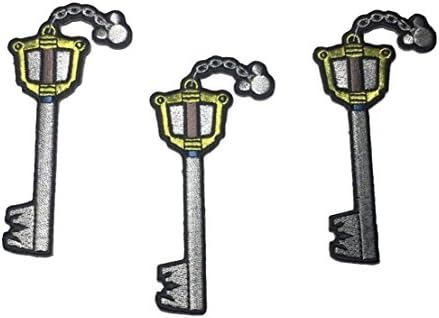 Kingdom HeartsKingdom Hearts Sora’s Keyblade Logo Embroidered Set of 3 Patches