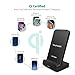Wireless Charging Stand RAVPower 2 Coils Qi Certified Fast Wireless Charger 10W Qi for Galaxy S9, S9+, S8, S7 & Note 8, 5W Compatible iPhone XS MAX XR X 8 Plus and All Qi-Enabled Devices (Black)