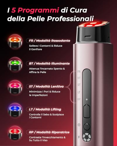 Professional Radiofrequency Face, Clinically Proven Effectiveness, Microcurrent Facial Massager, Anti-Wrinkle, Anti-Aging, Anti-Acne, Lifting and Firming for Face and Neck
