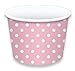 LolliZ Ice Cream Treat Cups 8oz., Pink/Polka Dots, 12 Pcs