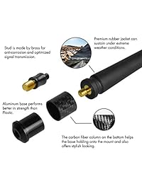 Antena Rydonair Compatible con Jeep Wrangler JK JKU JL JLU Rubicon Sahara (2007-2019) Reemplazo de antena de goma flexible de 13 pulgadas Diseñado para una recepción optimizada de FM AM