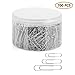 700 Pcs Paper Clips, Assorted Sizes Jumbo Medium Small Silver Paperclips (50mm/33mm/28mm), for Office, Home, School (Silver)