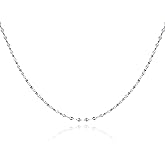 KUYLBUK 925 Sterling Silver Chain Necklace for Women Link Chains Womens Necklaces Hypoallergenic Simple Dainty Jewelry Gifts 16-24 Inch