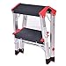 Giantex Aluminum Step Ladder, Lightweight Folding Non-Slip 2 Foot Aluminum Ladder, 330lbs Capacity Wide Pedal Heavy Duty Step Stool Folding for Household Work Use