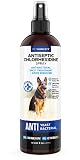 Hot Spot Spray for Dogs & Cats - Chlorhexidine Spray - Skin and Coat Treatment with Ketoconazole Aloe to Manage Ringworm, Itching Skin Relief, Yeast Infection, Allergies, Acne