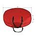 Elf Stor Bag-30” Round-Protect Holiday, Easter, Fall & Christmas Artificial Wreaths & Garland-Red Zippered Canvas Tote with Handles Decorative Wreath Storage Bag, 30