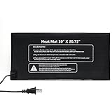 Heating Mat Lerway Heat Pad Waterproof for Seed Starter Germination Hydroponic Seedling,Greenhouse,Reptile,Plant (10" x 20.75" 110V 21W)