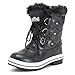 Polar Womens Snow Boot Quilted Short Winter Snow Rain Warm Waterproof Boots - 9 - BLL40 YC0023