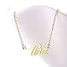 HUAN XUN Gold Color Plated Nameplated Necklace Christimas Gift Jewelry, Tina
