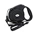 Heavy Duty Retractable Dog Leash 26ft,Pet Long Walking Leashes Leads for Small Medium Large Dogs Doggie Up to 110lbs (Black)