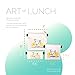 Artovida Artists Collective Reusable Lunch Bags with Zipper - Improved Dual Layer Design by Florent Bodart (France) Zest