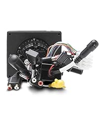 Rockford   Receptor marino con pantalla de 2,7 pulgadas, mando a distancia, altavoces blancos de 6,5" en barco, amplificador blanco de 4 canales de 400 W, kit de instalación AMP, antena de 40 pulgadas, soporte de interfaz USB AUX, 2.7 pulgadas