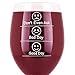 Whimsical Gift World Funny Wine Glass 14 Oz. With Emoji Faces (Don’t Even Ask, Good Day, Bad Day) | Novelty Gag Gifts for Men & Women | For Red & White Wine, Celebrations & Wine Tasting