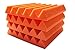 Soundproofing Acoustic Studio Foam - Orange Color - Wedge Style Panels 12”x12”x2” Tiles - 4 Pack