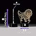 3D Dinosaur Night Light for Kids - 11 Pack of Dinosaur Lights 3D Illusion Decor - 7 Color Changing Lamp with Remote Control for Kids Bedroom