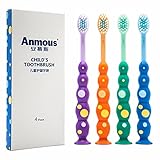 Anmous Kids Toothbrush 4 Pack- Extra Soft Bristle