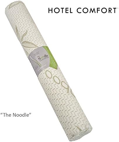 Hotel Comfort Adjustable Travel Pillow from Memory Foam and Bamboo Cover Use as a Bolster/Travel/Lumbar Pillow Good for Airplanes, Car Rides, Supports Neck, Back, Head, Chin, Shoulder and Knees