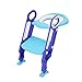 Children Potty Training Seat with Ladder - CrazyLynX Adjustable Baby Toilet Trainer Seat with Step Stool Ladder and Soft Toilet Seat, Sturdy & Non-Slip, for Todderls Baby Children (Purple & Blue)