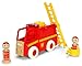 Brio World - 30383 My Home Town Light & Sound Firetruck | 5 Piece Firetruck Toy with Accessories for Kids Ages 18 Months and Up