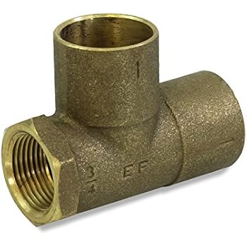 solder brass baseboard connection cup fitting tee giant supply cast thread female branch