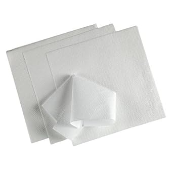 Kimtech Delicate Surface Wiping Cloth, Reusable, Large Size, 23.7 x 38.1 cm, Pack of 25, White, 60027 by Kimberly-Clark