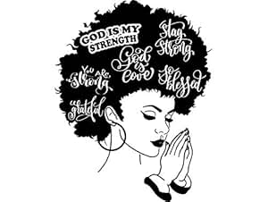 Download Amazon.com: Yetta Quiller Afro Woman Praying Lord Queen ...