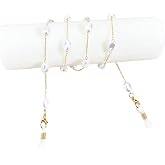 Pearl Eyeglass Chain Women&rsquo;s sunglass strap eyewear Reading glass Necklace Lanyard Safety Holder