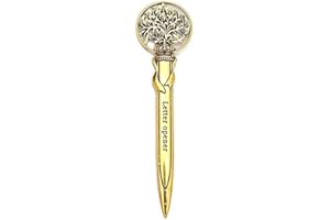 Letter Opener Retro Envelope Cutter Metal Lightweight Hand Mail Slitter Paper Cut Tool Portable Letter Opening Cutter,Open En