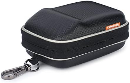 Digital Camera Case Hook Portable Carrying Bag Shock Resistant for Sony W800 DSCW800 DSC-HX50V/Canon PowerShot SX720 SX730/NIKON COOLPIX S9900/Panasonic Lumix DMC-TZ90 TZ85/Black