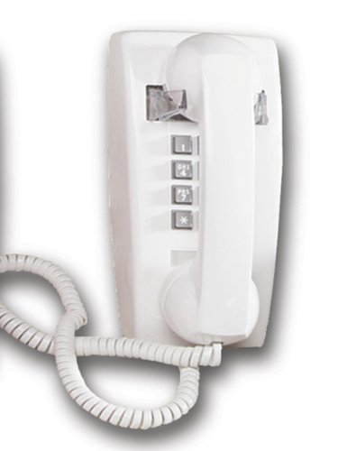 Cortelco ITT-2554VWH Single-Line Wall Phone (White)