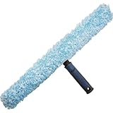 Unger Pro 965550C Window Scrubber with Microfiber, Scrub Pad Sleeve and Overmold Grip Connect and Clean Locking System 18 in.