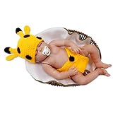Kalevel Cute Cartoon Giraffe Style Infant Newborn Baby Girl Boy Crochet Beanie Hat Clothes Baby Photograph Props