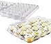 Chefible 24 Mini Cupcake Container - Set of 5 | Plastic Dome Cupcake Box, Mini Cupcakes, Disposable, Durable, Strong Latch, Stackable…