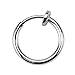 PiercedOff Titanium Spring Action Fake Hoop