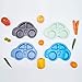 4pcs Bamboo Divided Plates for Baby Feeding, Non Toxic & Safe Toddler Plates, Eco-Friendly Tableware for Baby Toddler Kids Bamboo Toddler Dishes & Dinnerware Sets, Car Plates