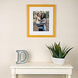 ArtToFrames 14x35 inch Gold Rustic Barnwood Wood