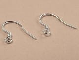 HI-BOOM 925 Sterling Silver French Wire Earring Hooks (50)