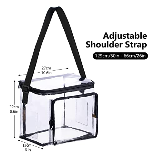 BORMELUN Clear Lunch Bag for Work Correctional Officers Plastic