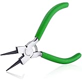 SPEEDWOX Mini Round Nose Pliers for Jewelry Making - 5 Inch Small Wire Looping Pliers with Tapered Jaw and Micro Fine Precision Tips - Professional Beading and Craft DIY Tools