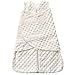 HALO SleepSack Plush Dot Velboa Swaddle, Cream, Newborn