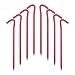 Hikemax 7075 Aluminum Tent Stakes - Ultralight 7" Hook Tent Pegs with Carrying Pouch - 10 Pack