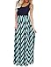 Sherosa Womens Summer Maxi Desses Plus Size Casual Long Boho Beach Sundress (XXL, Blue)
